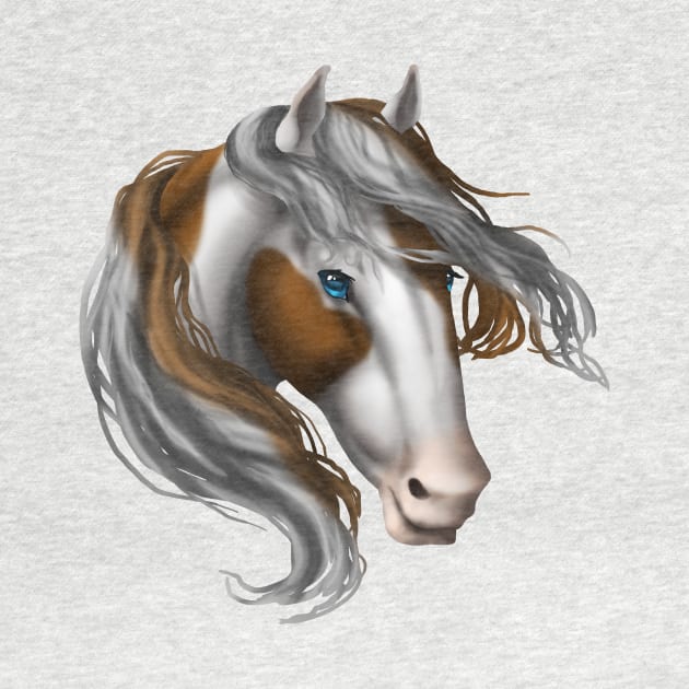 Horse Head - Brown Paint by FalconArt